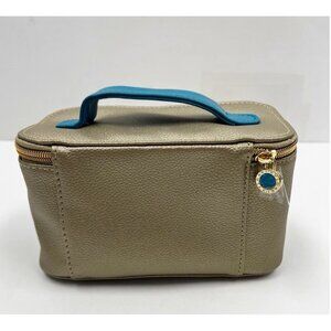 Bvlgari Gold Turquoise Travel Cosmetic Bag